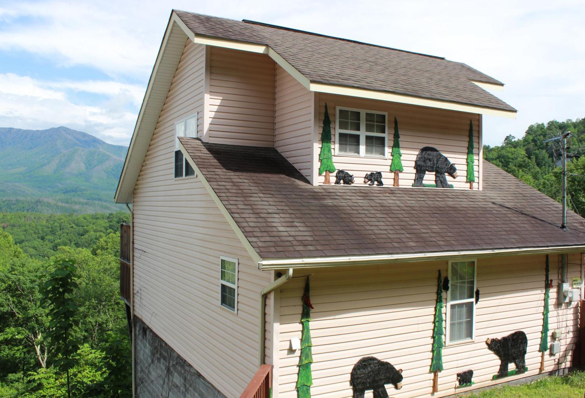 Heavenly View - Bear Themed Cabin, Hottub, Dog-Friendly, Near Гатлінбург Екстер'єр фото